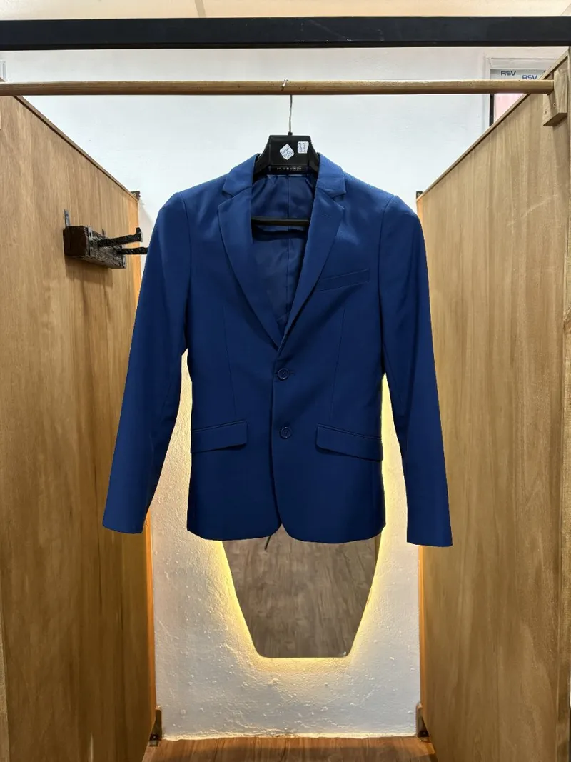 Saco azul brilloso (FLORENZI)