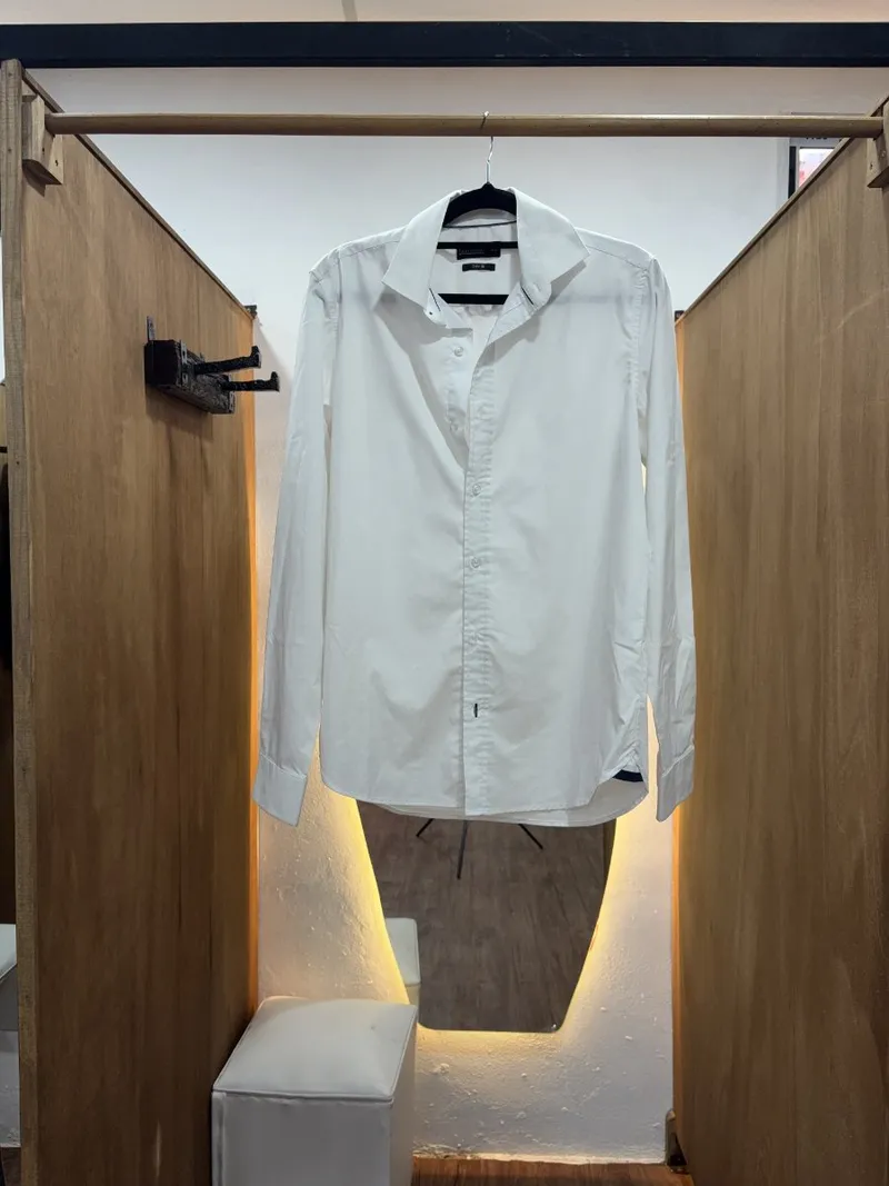 Camisa blanca lisa (JEAN VERNIER)