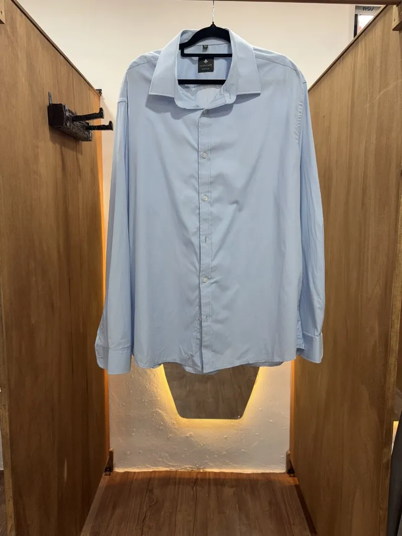 Camisa celeste lisa (FLORENZI)