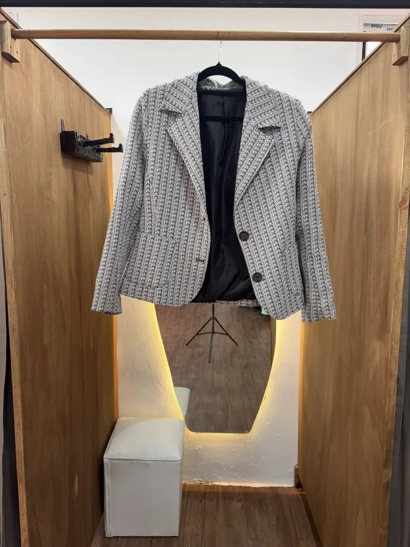 Blazer blanco y negro