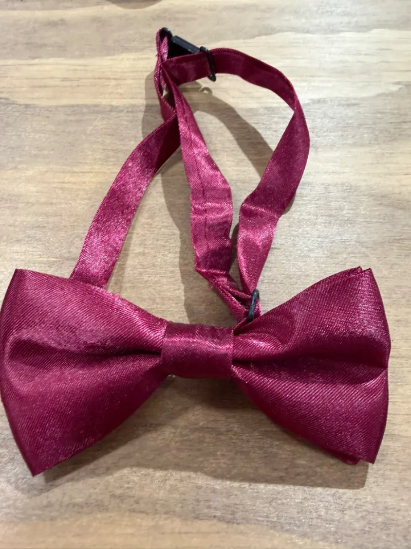 Moño bordo brilloso