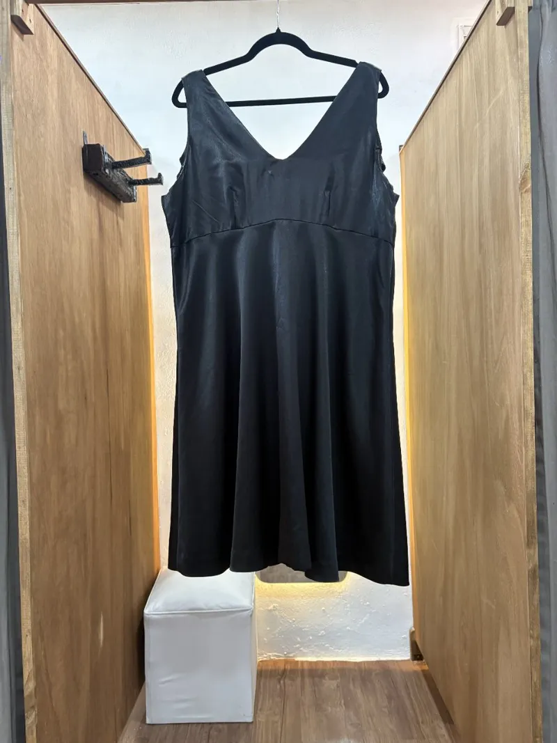Vestido largo negro