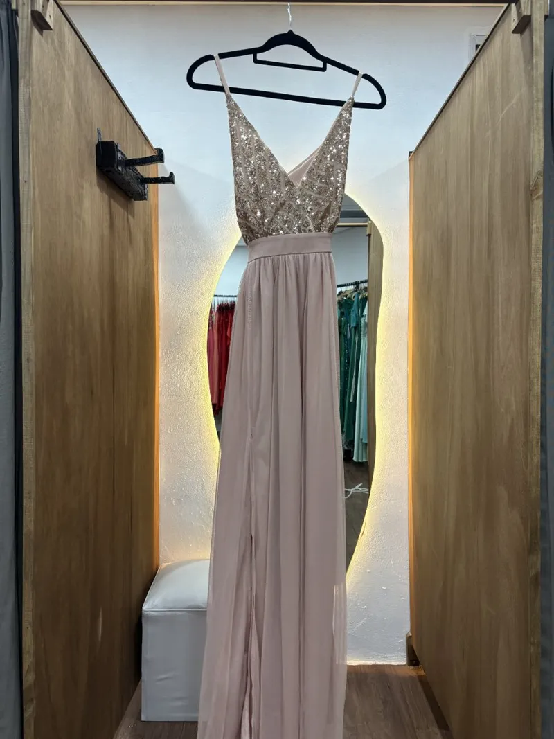 Vestido parte superior lentejuelas