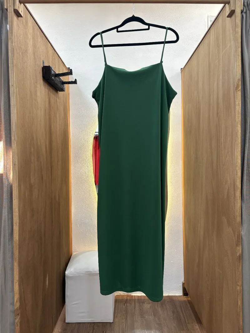 Vestido largo verde