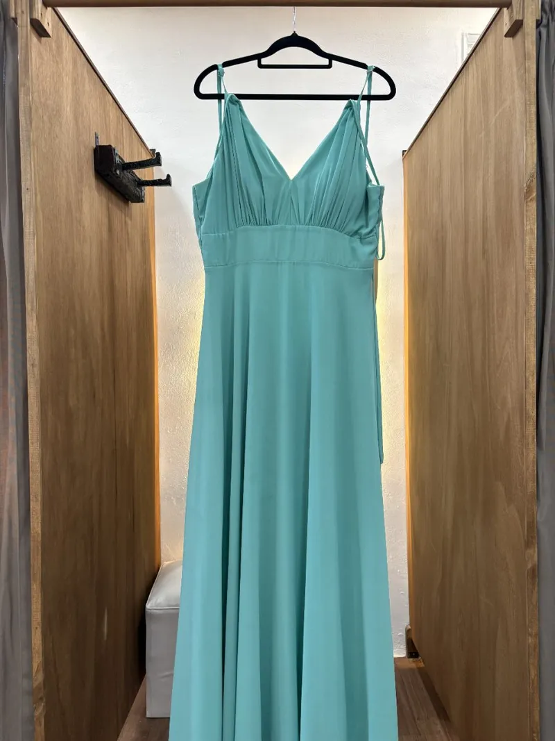 Vestido largo verde