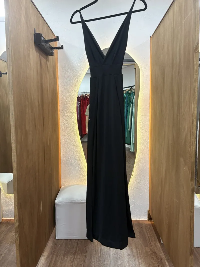 Vestido largo negro