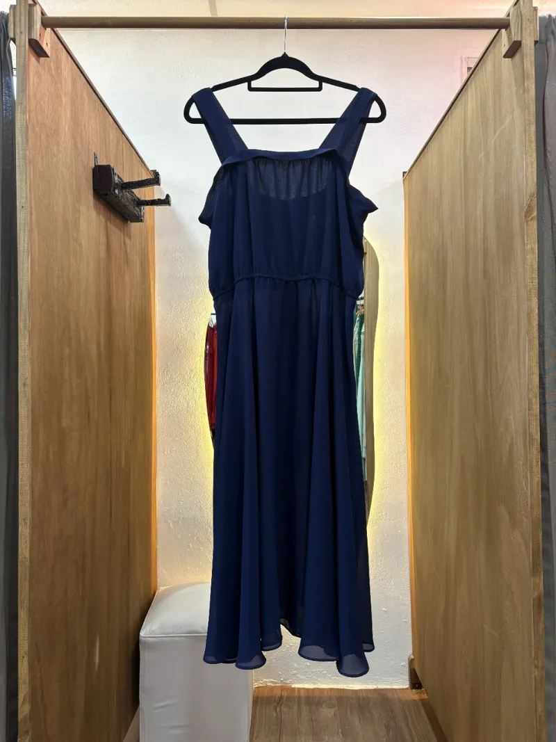 Vestido azul midi